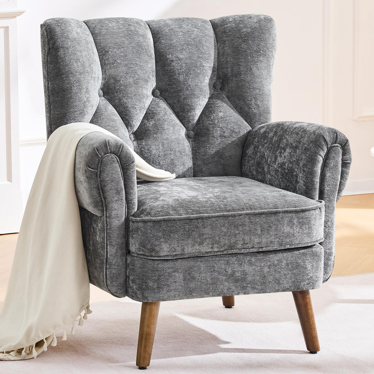 kitchen dining wingback accent chairs living room   - Temu