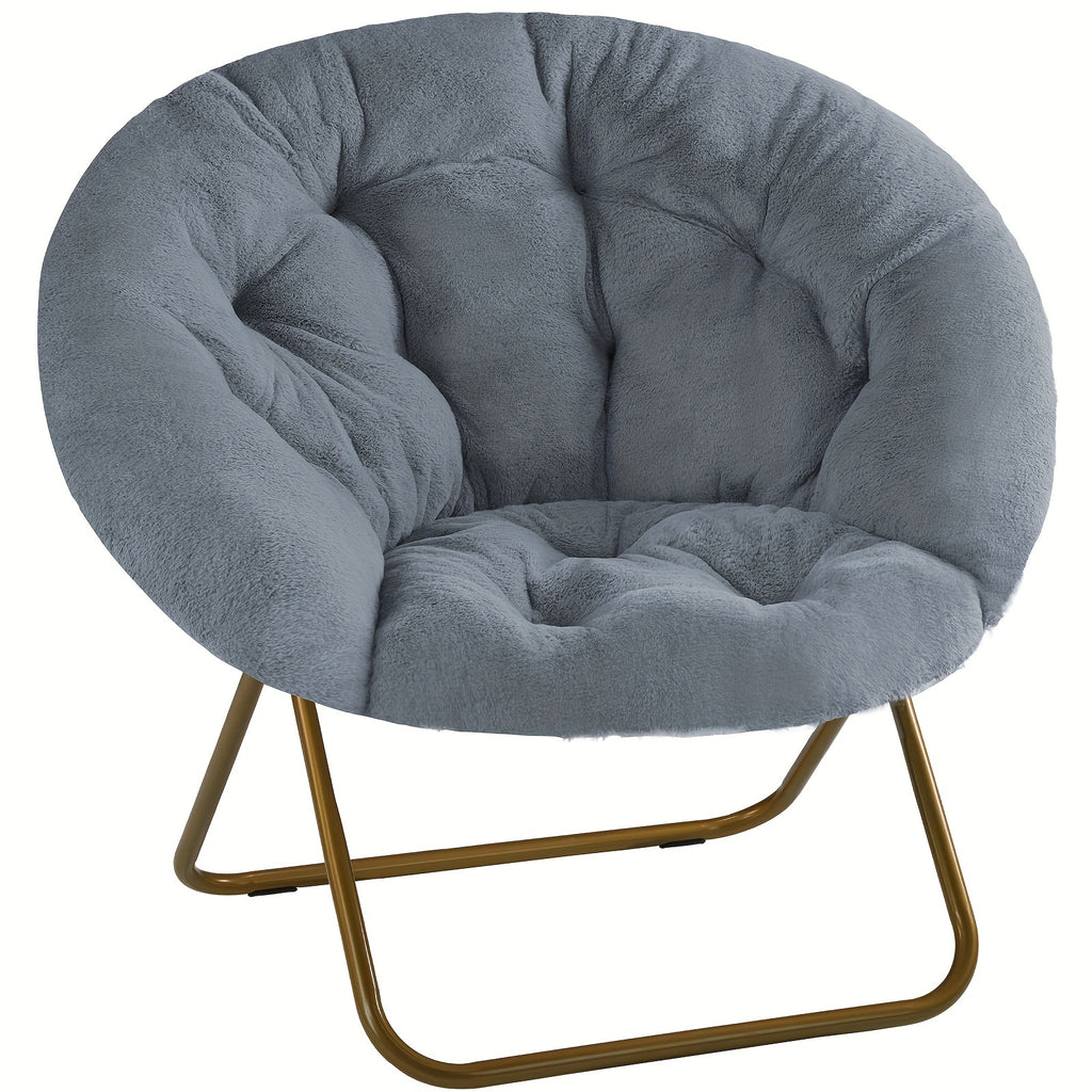 round folding leisure chair perfect relaxing in bedroom - Temu