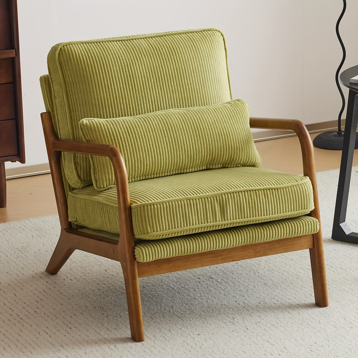 corduroy accent chair   century - Temu