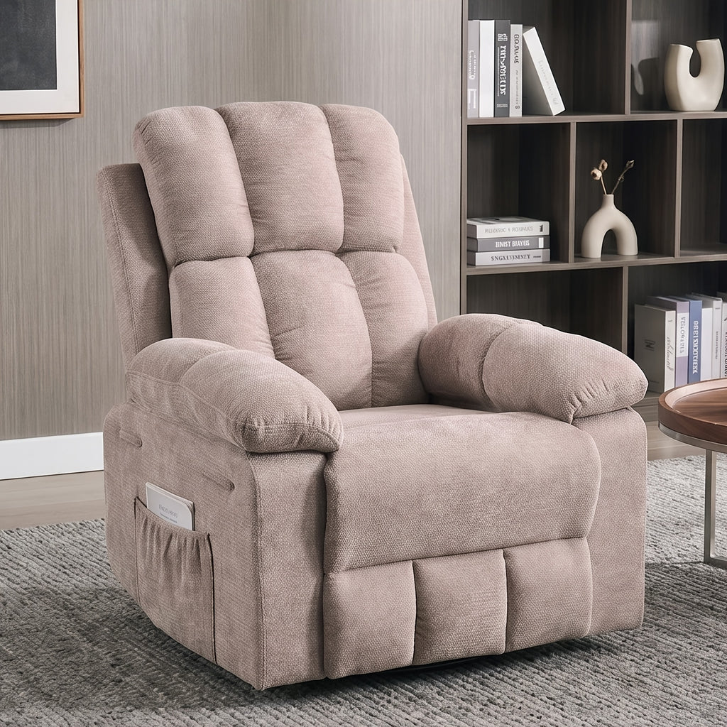 rocking recliner chair modern 360 swivel glider recliner - Temu