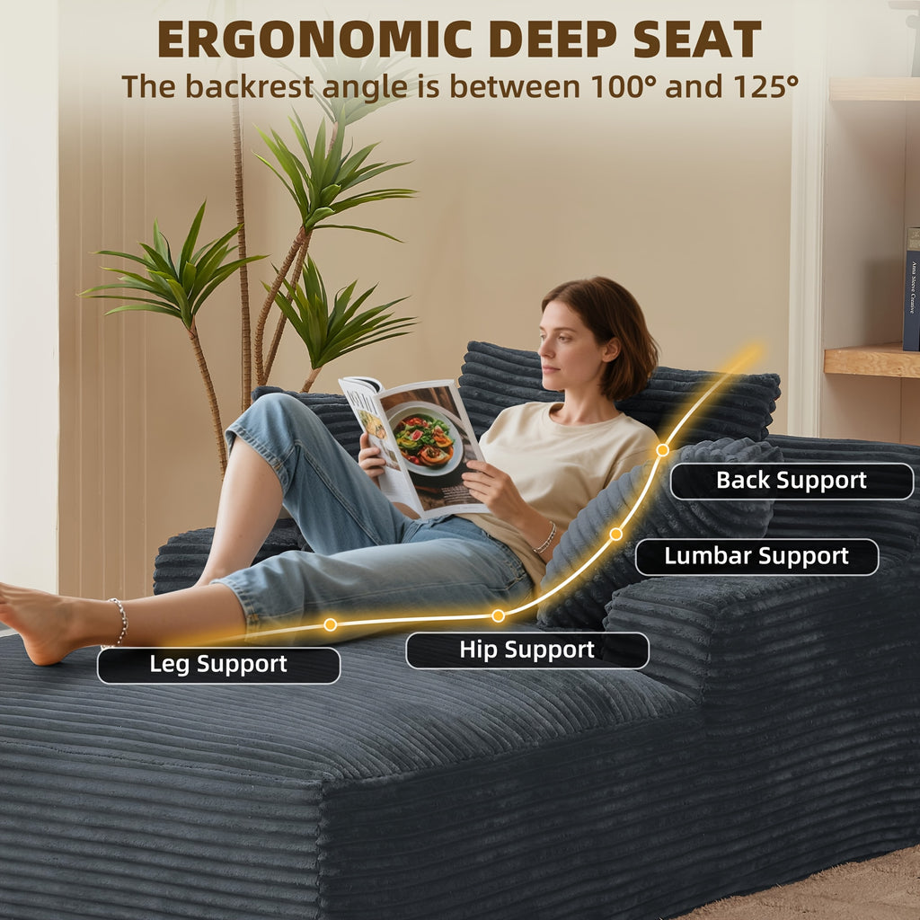 66 1 oversized chaise lounge chair indoor oversized boneless - Temu