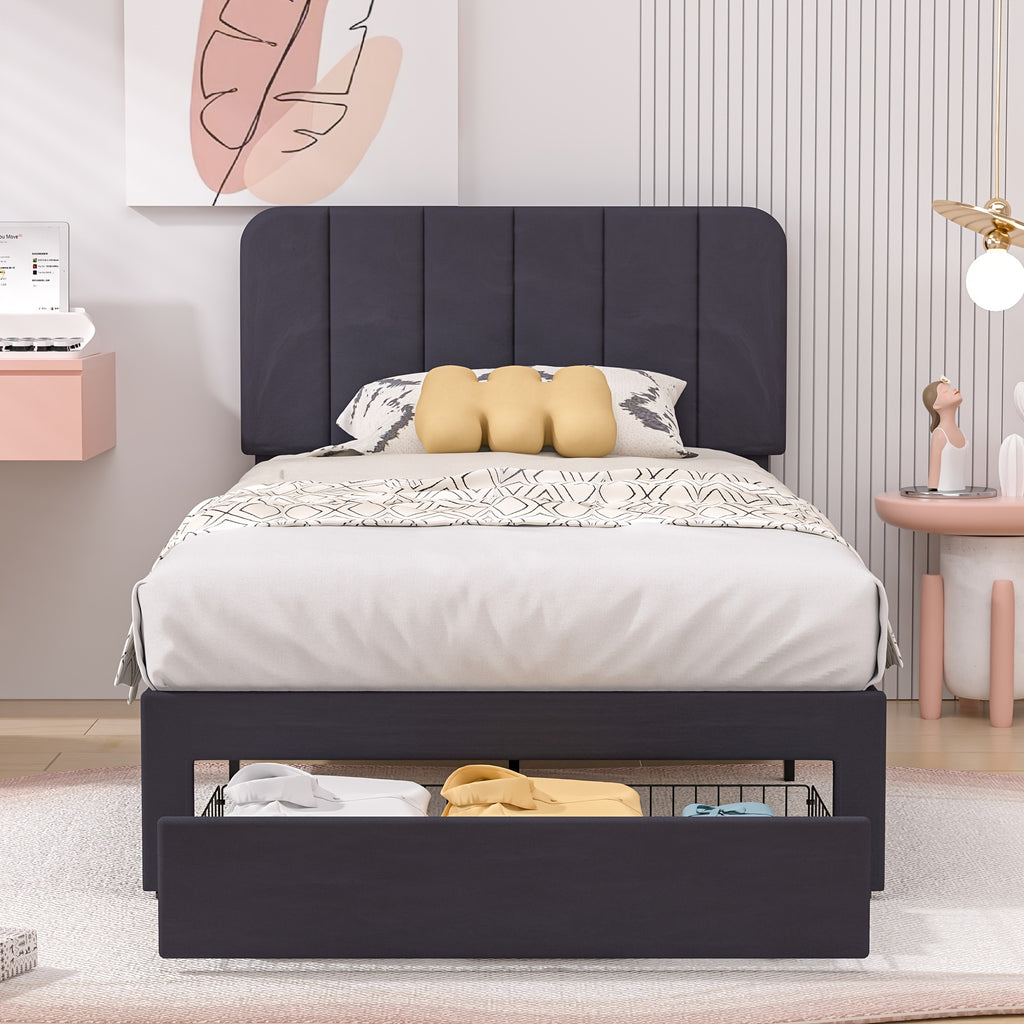 twin full queen king size upholstered bed frame drawers - Temu