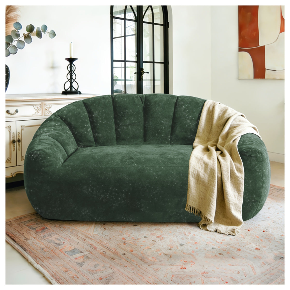 black shiny starry sky large bean bag sofa footstool shiny - Temu