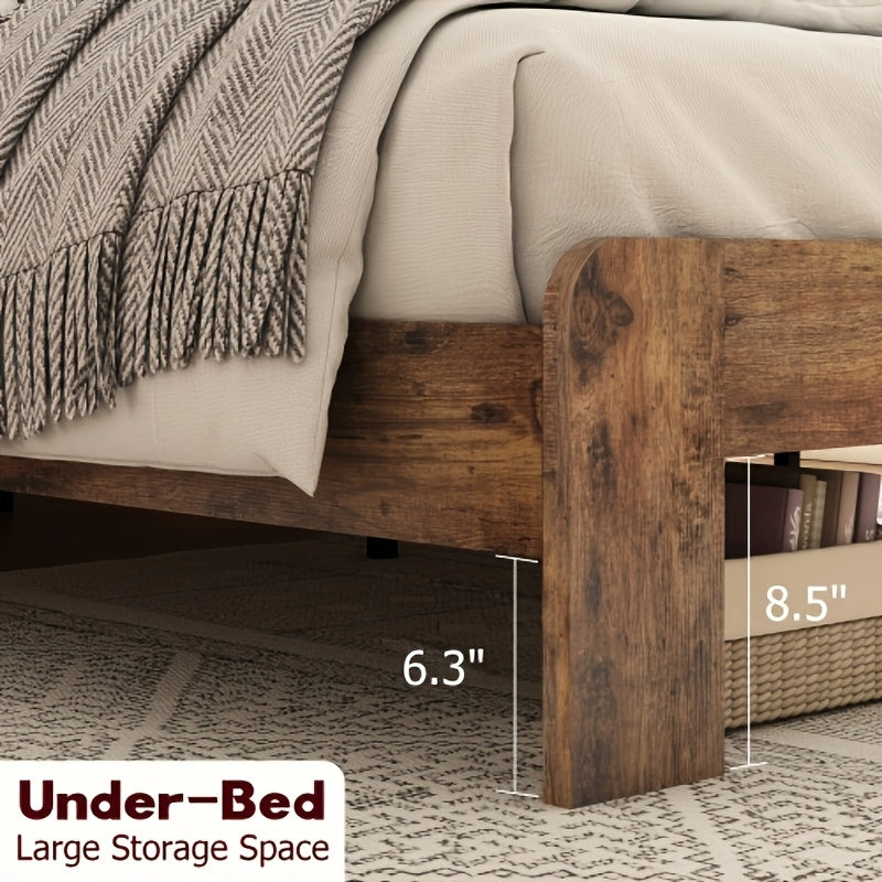 full queen king size platform bed frame storage - Temu