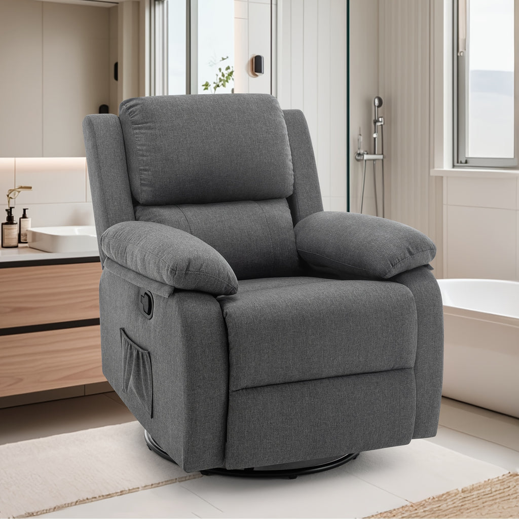 recliner chair 360 degree swivel rocking chair   small - Temu