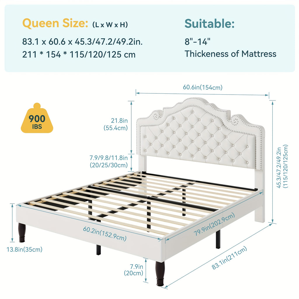 full queen king size bed frame adjustable velvet - Temu