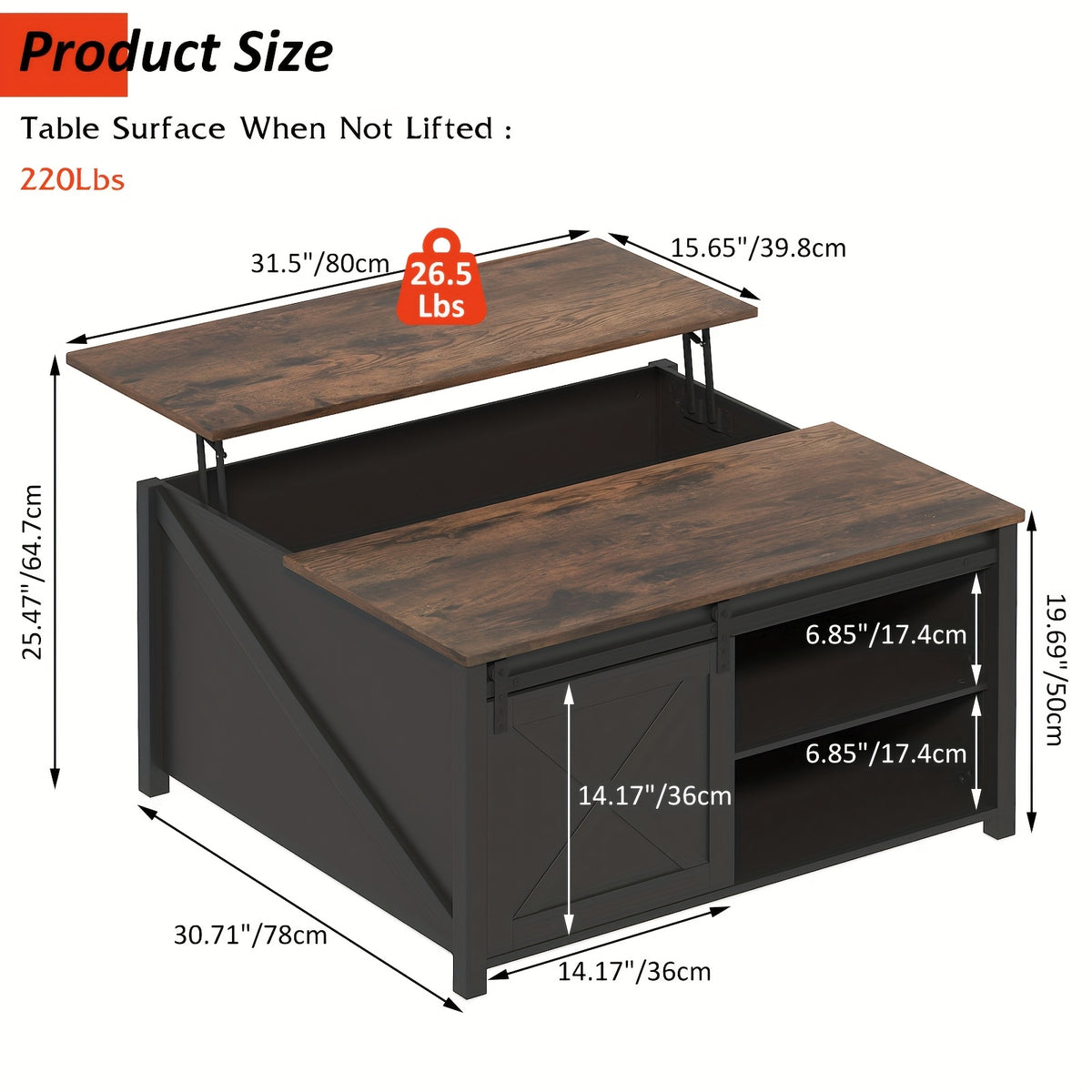 lift top coffee table storage square wood coffee tables - Temu