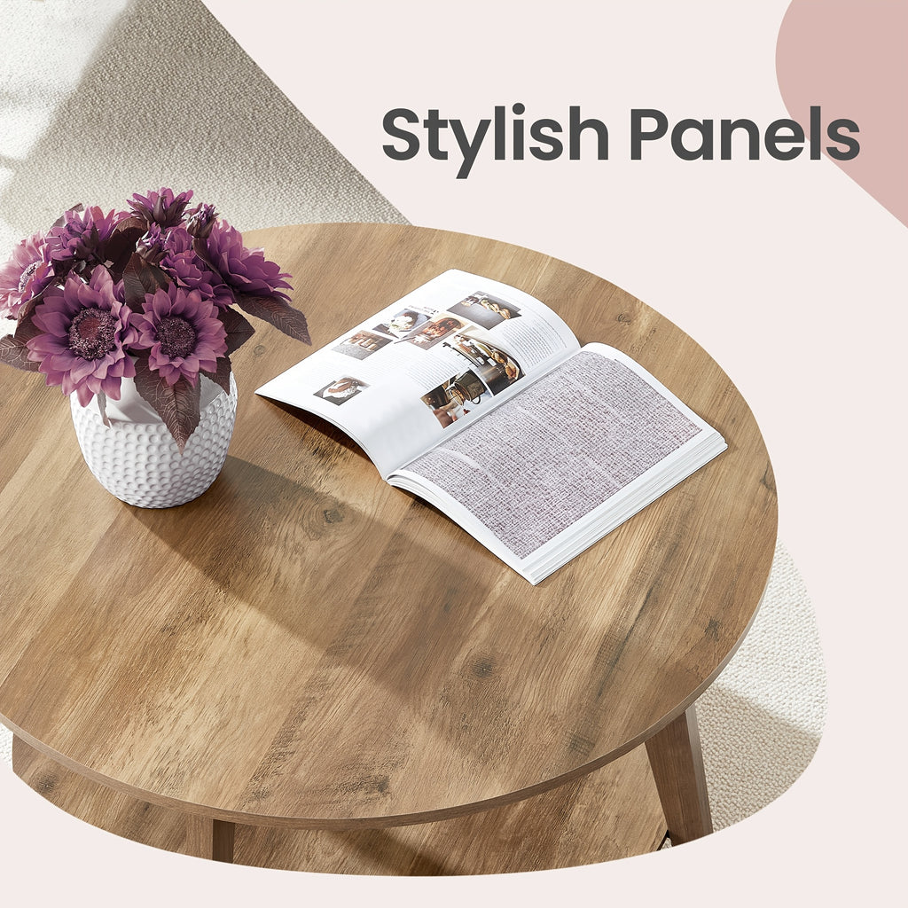 round coffee table tea table 2 tier   center - Temu