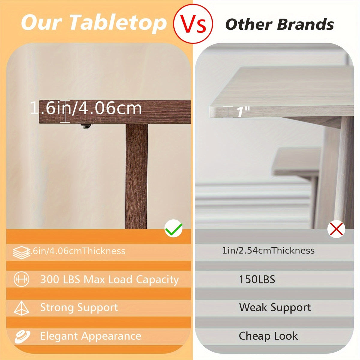63 rectangle dining table 4 6 35 4 widen tabletop farmhouse - Temu