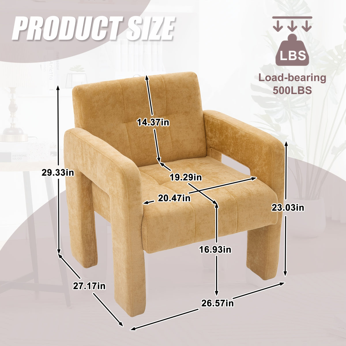 modern chenille single armchair living room bedroom office - Temu