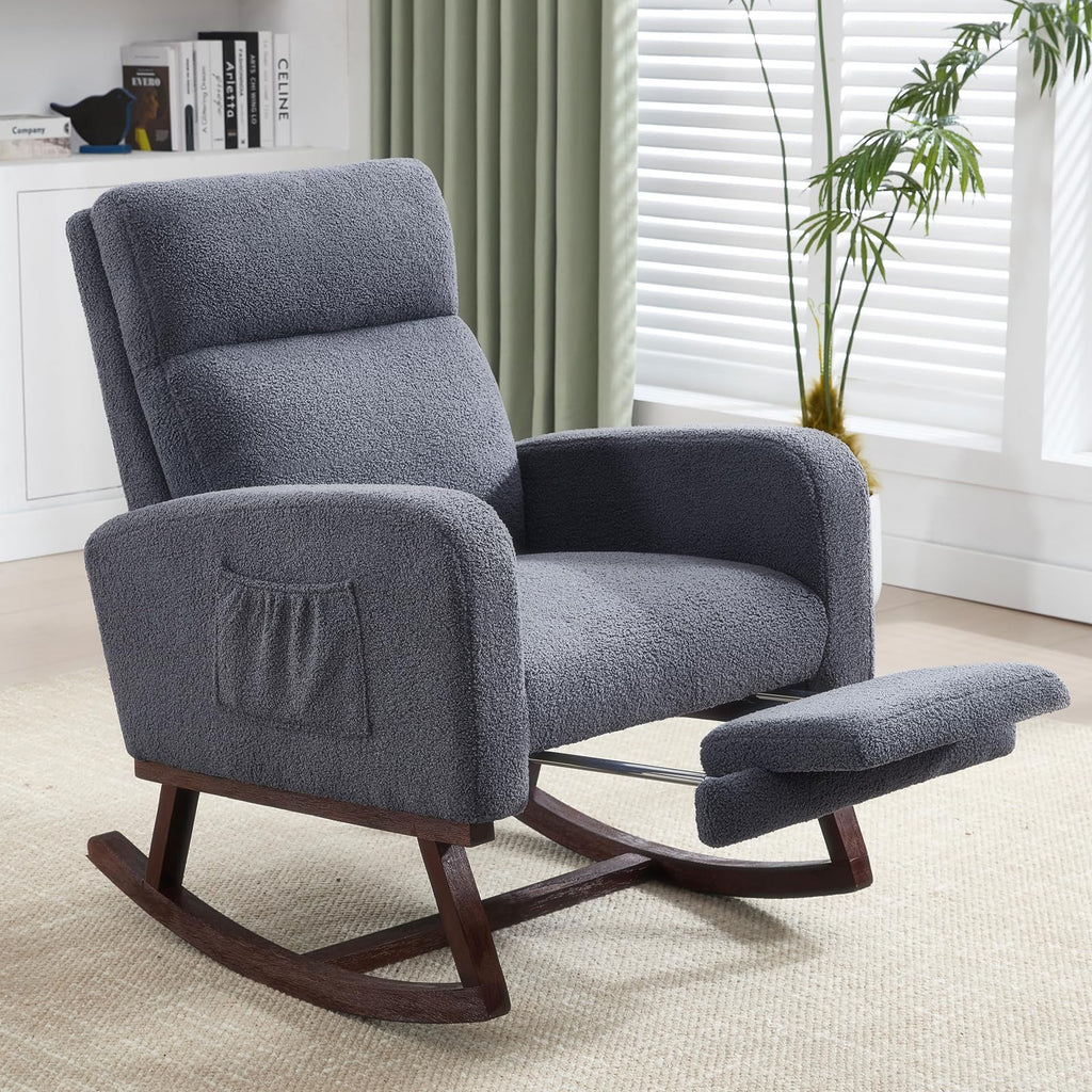 solid wood swivel rocker recliner slow rock mechanism - Temu
