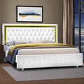 led bed frame upholstered platform bed vlelvet - Temu