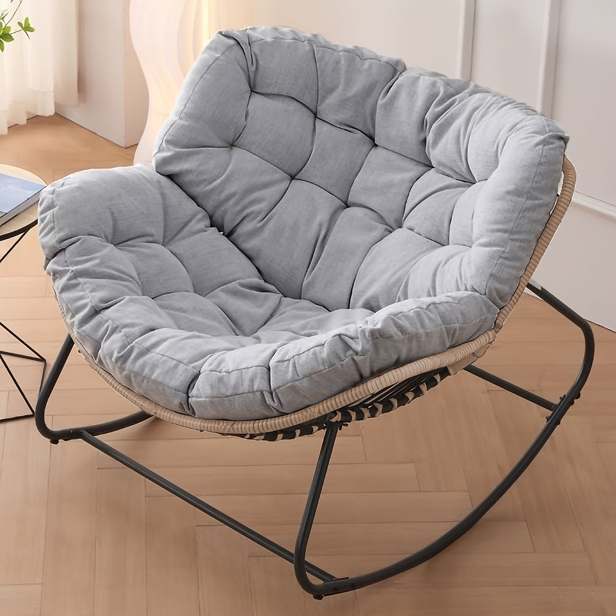 outdoor indoor rocking chair papasan chair outdoor patio - Temu