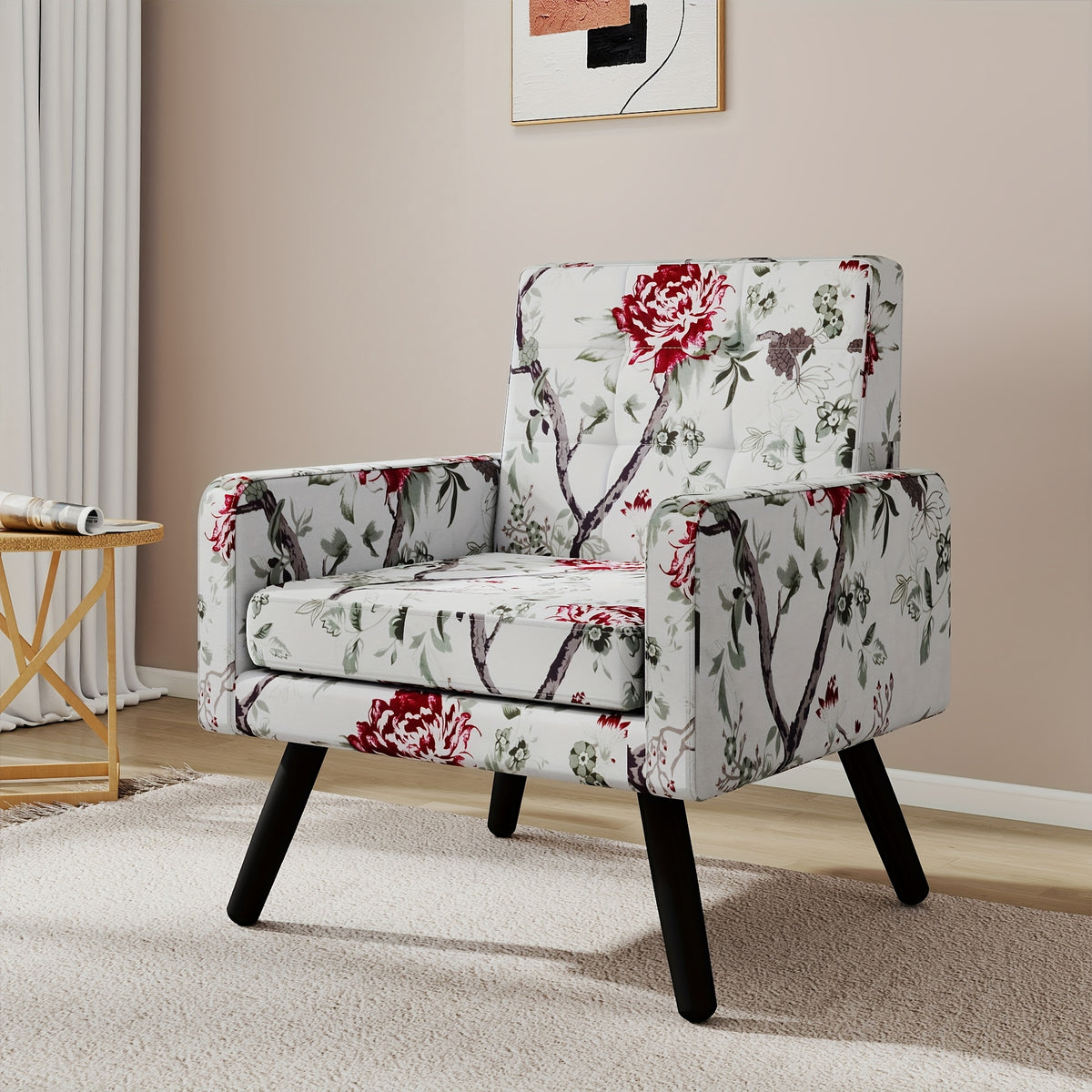 century modern accent chair extra wide seat   dual - Temu
