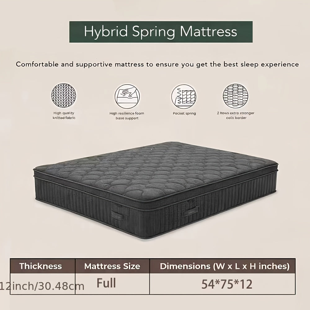 12 inch double twin full queen king size gel   mattress - Temu