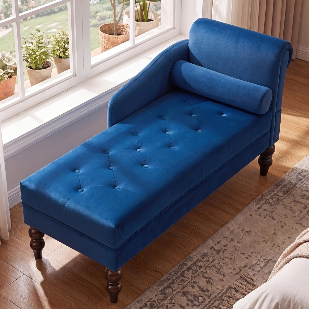 soft chenille upholstered chaise lounge indoor right armrest - Temu