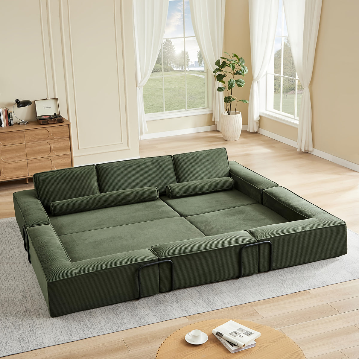 118 8 boneless corduroy futon sofa couch bed metal frame - Temu