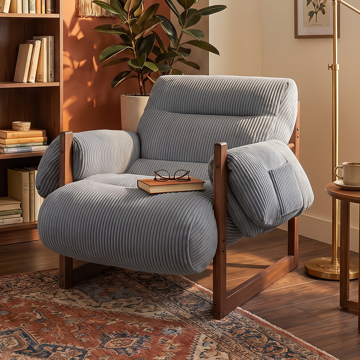 beige gray full body supportive leisure sofa wood grain - Temu