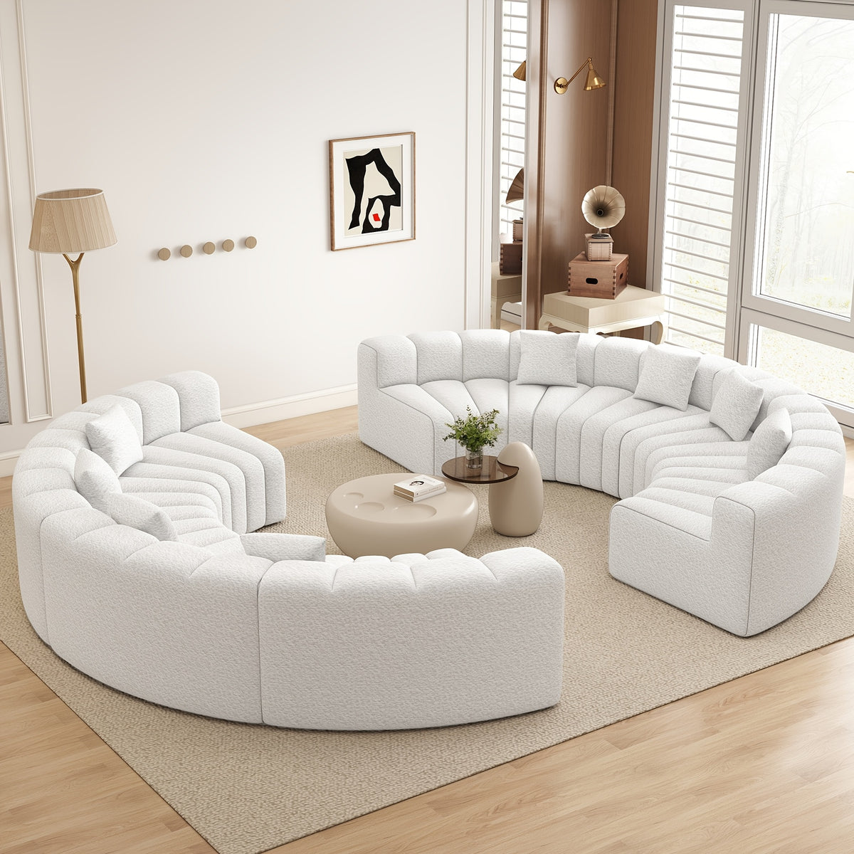 luxury modular sectional sofa foam cushioning chaise lounge - Temu