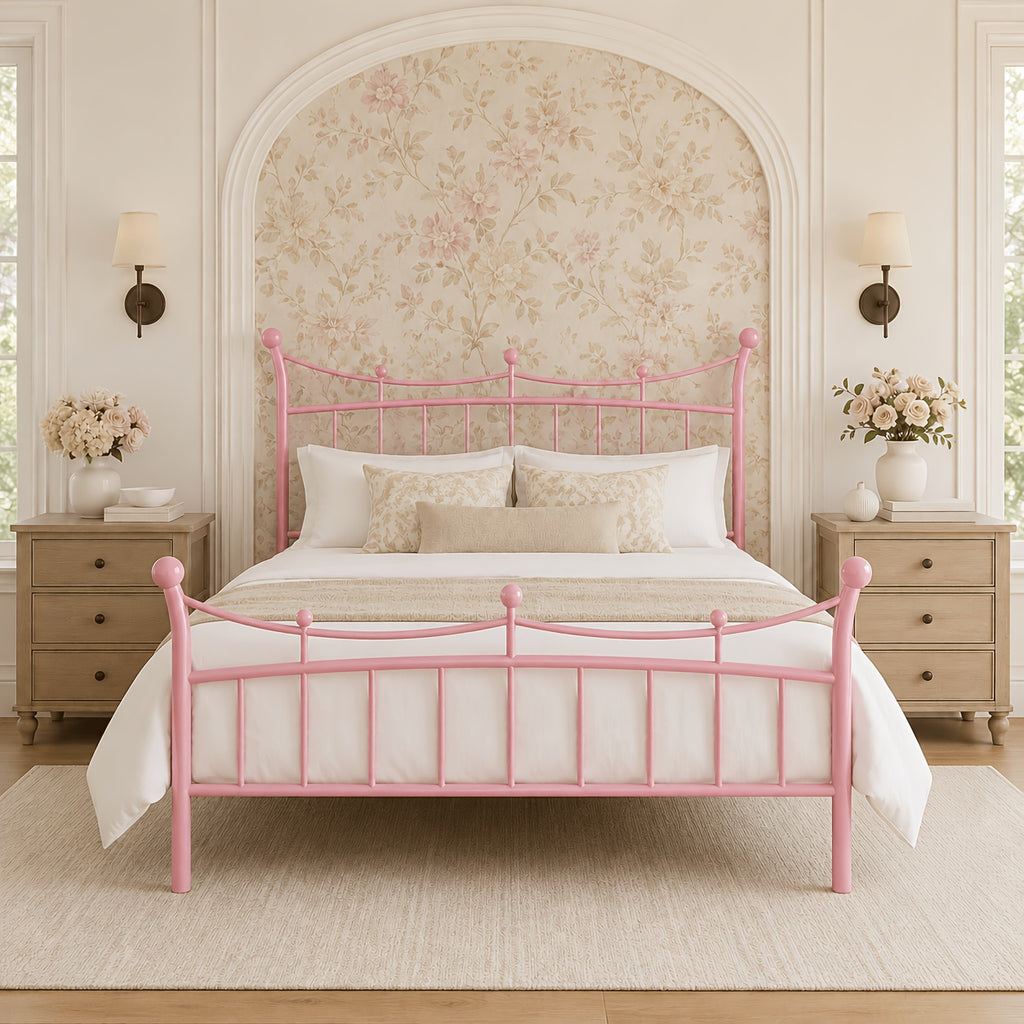 european country style   bed frame retro curved - Temu