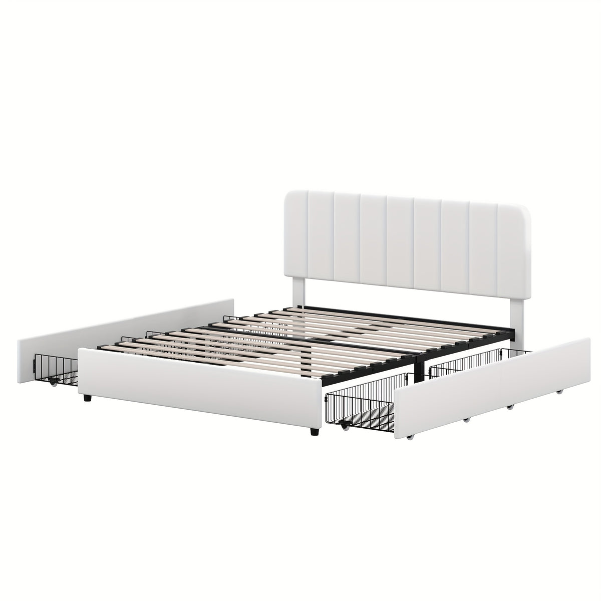 twin full queen king size upholstered bed frame drawers - Temu