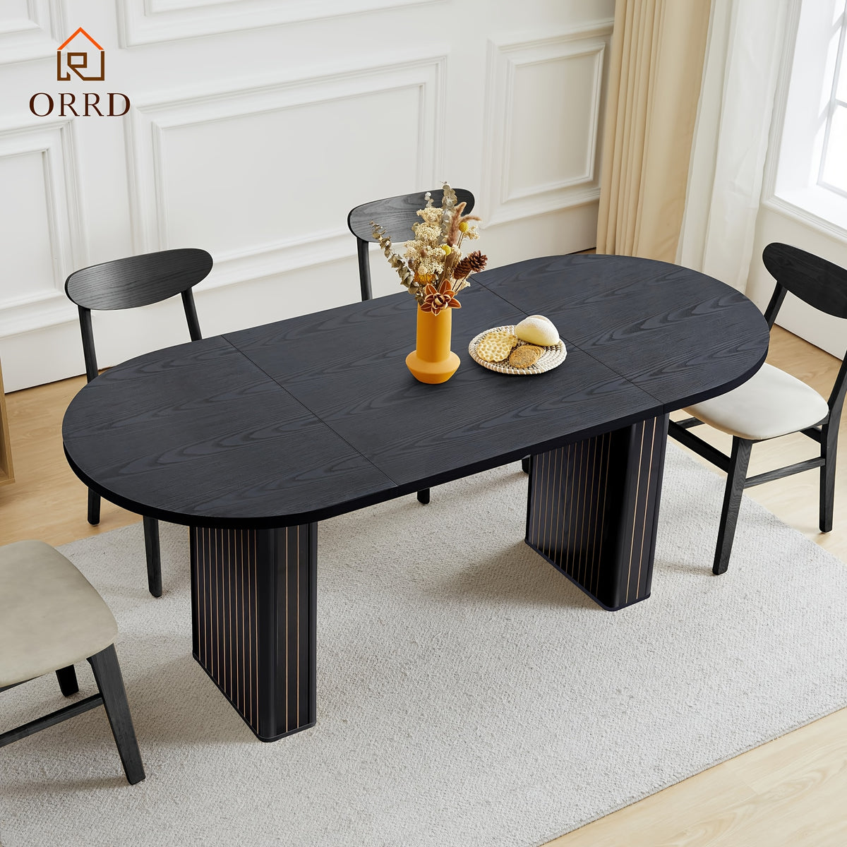 oval dining table suitable 4 6 people - Temu