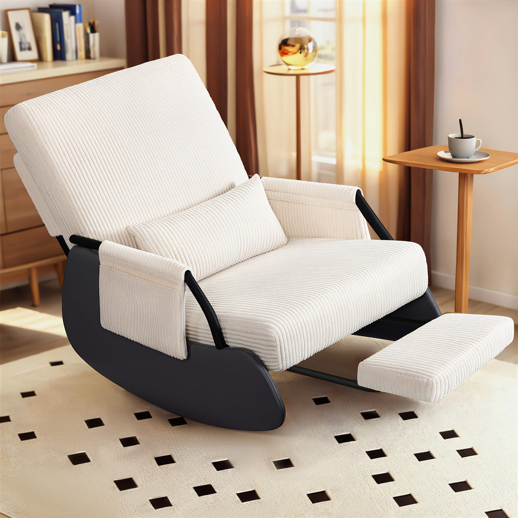 corduroy rocking chair footrest cover washable - Temu