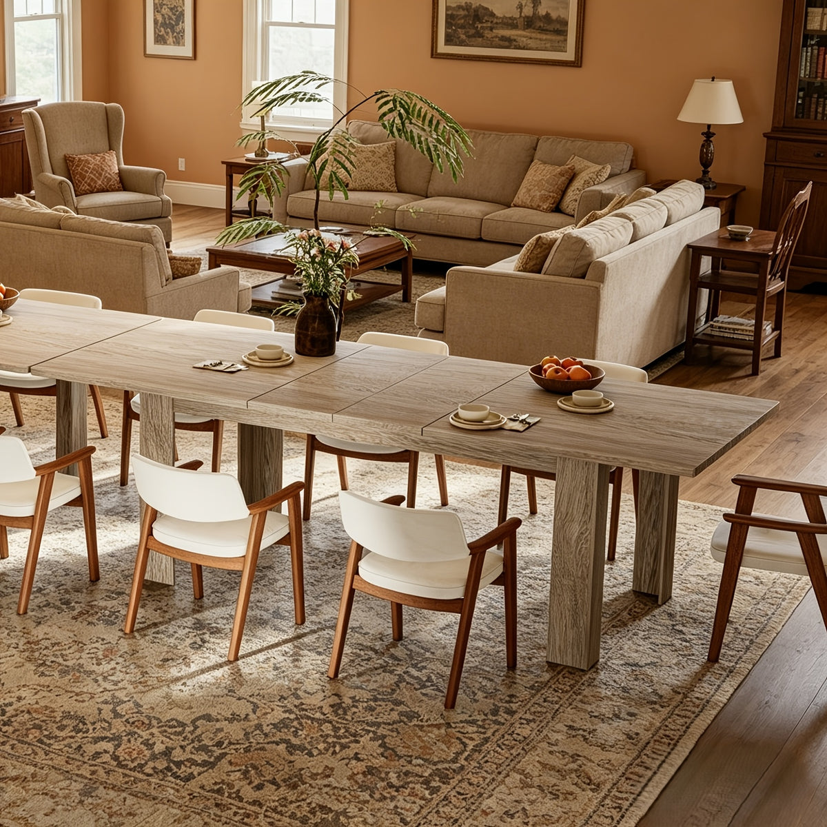 modern extendable dining   inches extendable 86 - Temu