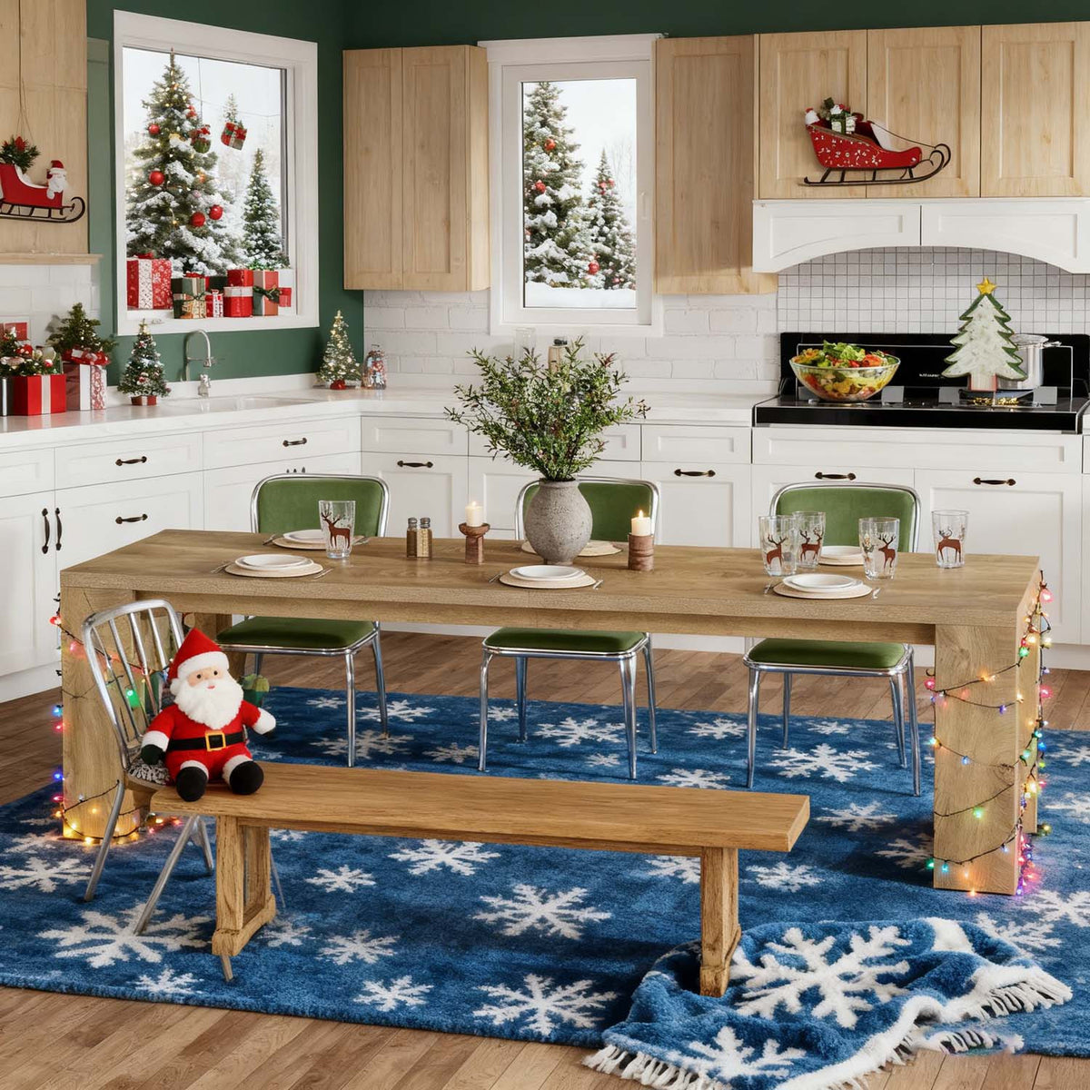 1pc 86 61 inch farmhouse dining   narrow kitchen - Temu