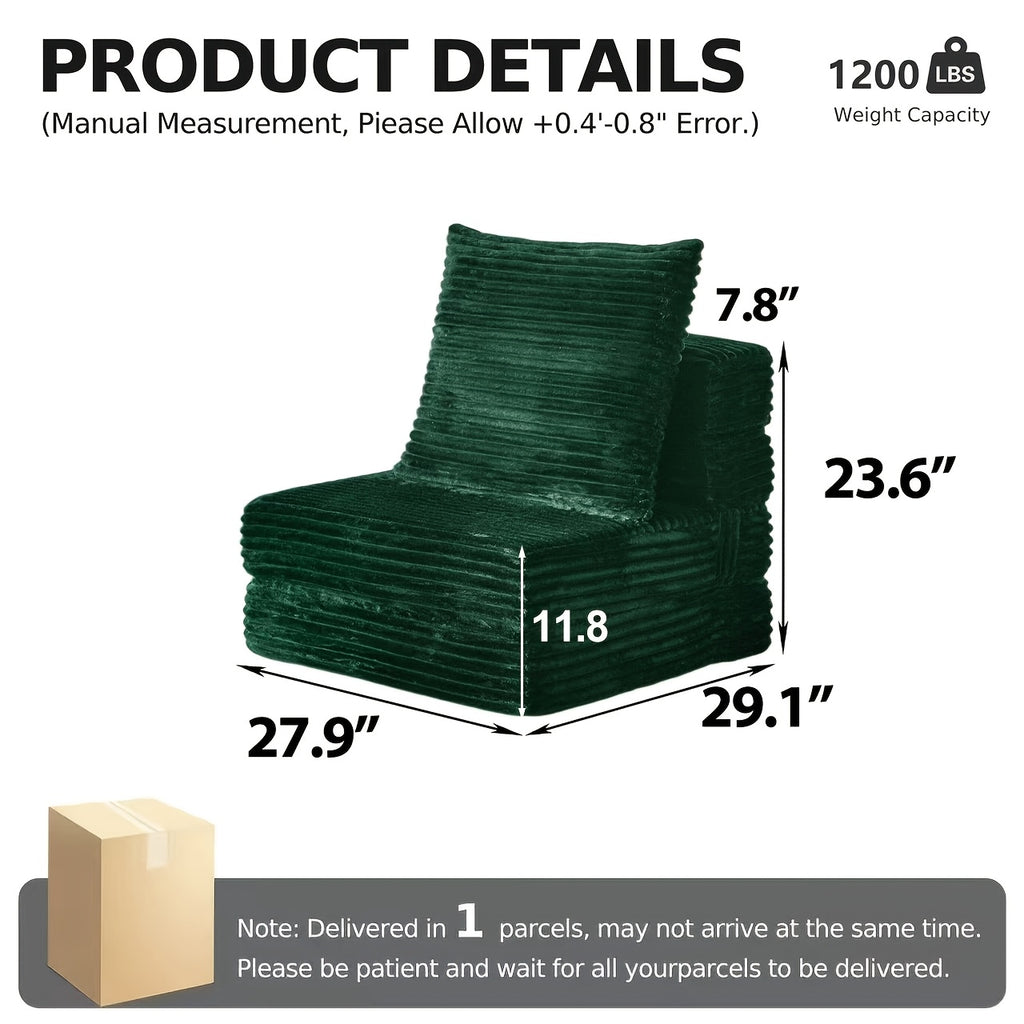 boneless sofa bed convertible   armrest pillow - Temu