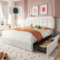 mraeer twin full queen bed frame led lighting 2 4 storage - Temu
