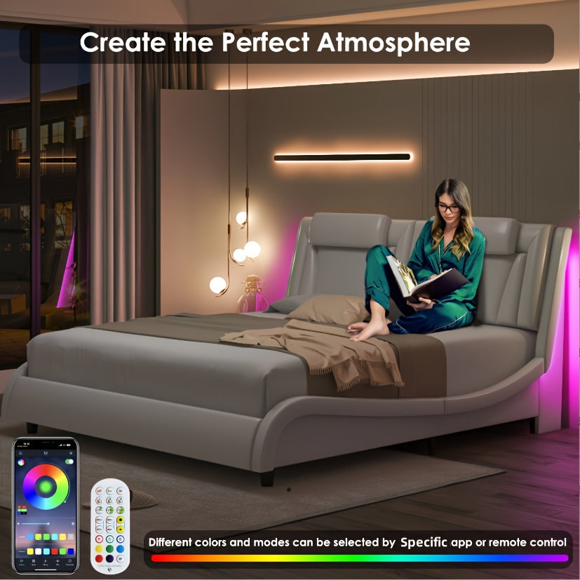 upholstered bed frame   in full queen king sizes - Temu