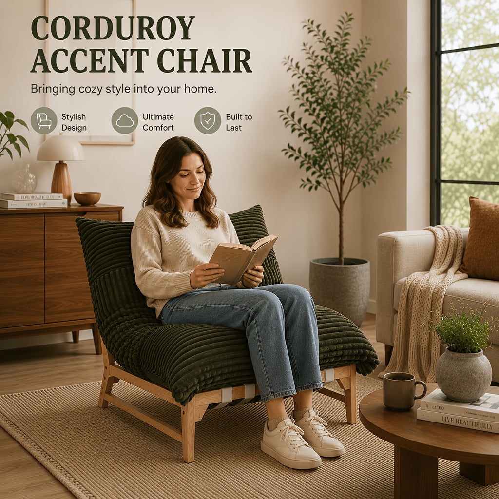 46 oversized sofa chair modern accent chair   bean - Temu