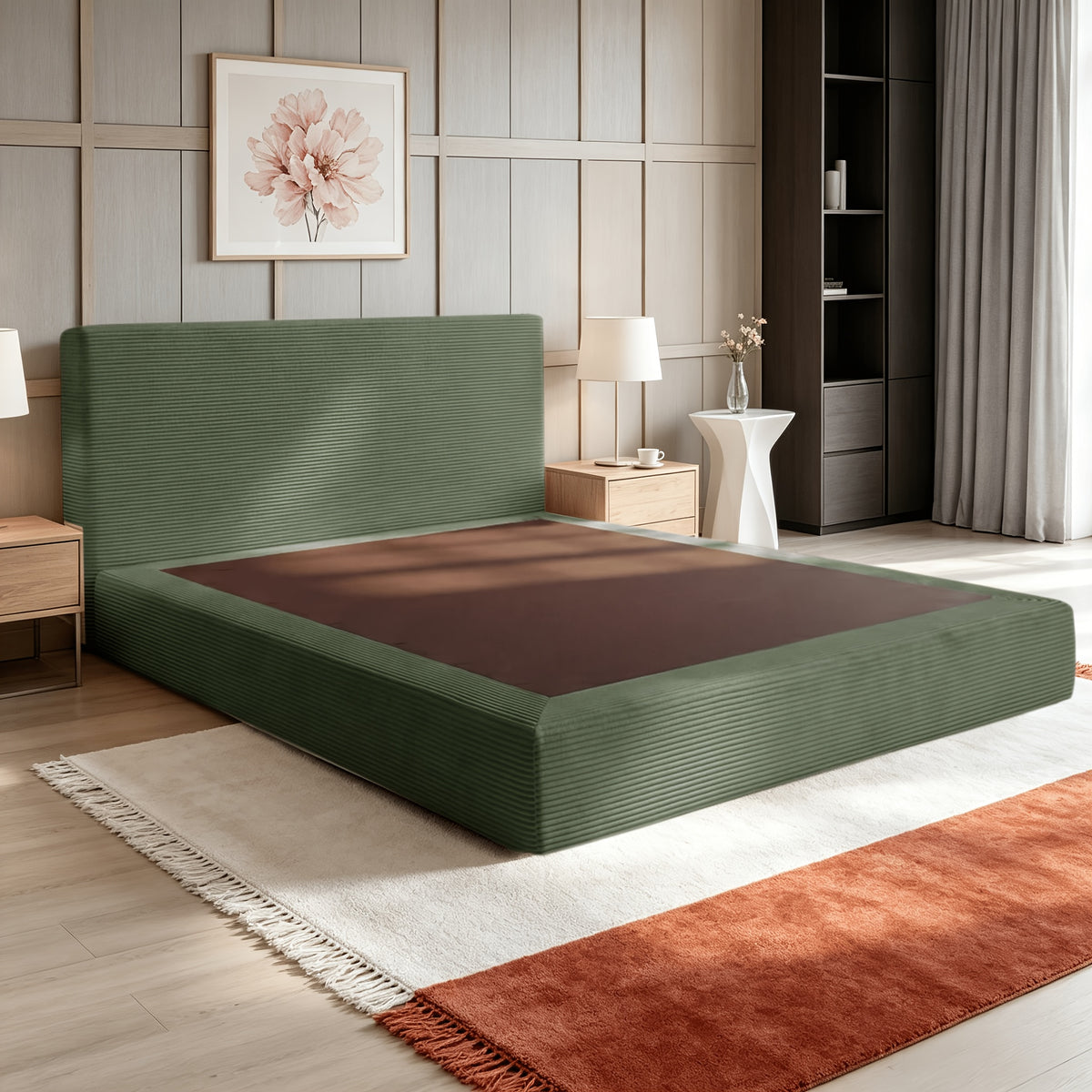 queen size oversized compression sofa bed frame headboard - Temu