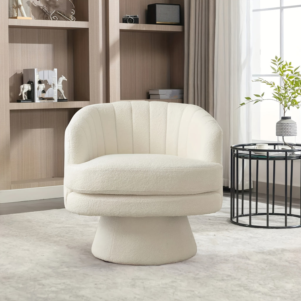 modern round back large single sofa chair 360 degree swivel - Temu
