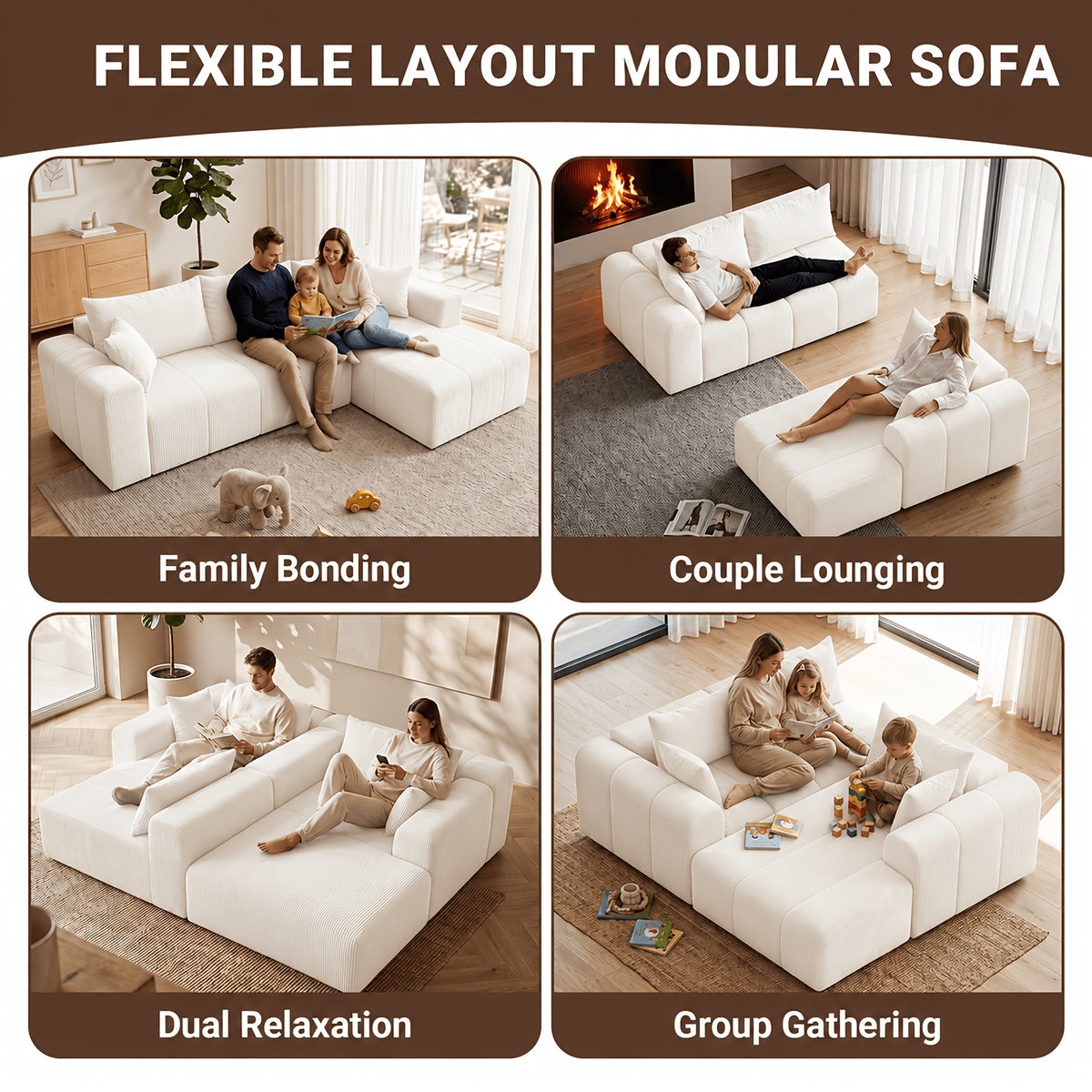 modular sectional sofa l shaped cloud couch boneless couch - Temu