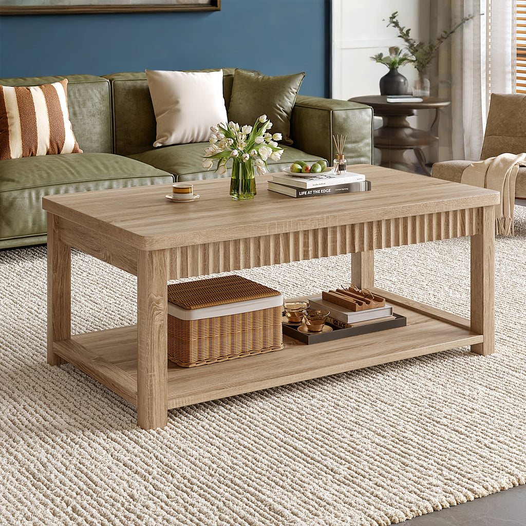 39   table 2 tier modern coffee table suitable living - Temu
