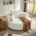 54 360 swivel   accent chair 3 pillows round sofa chair - Temu