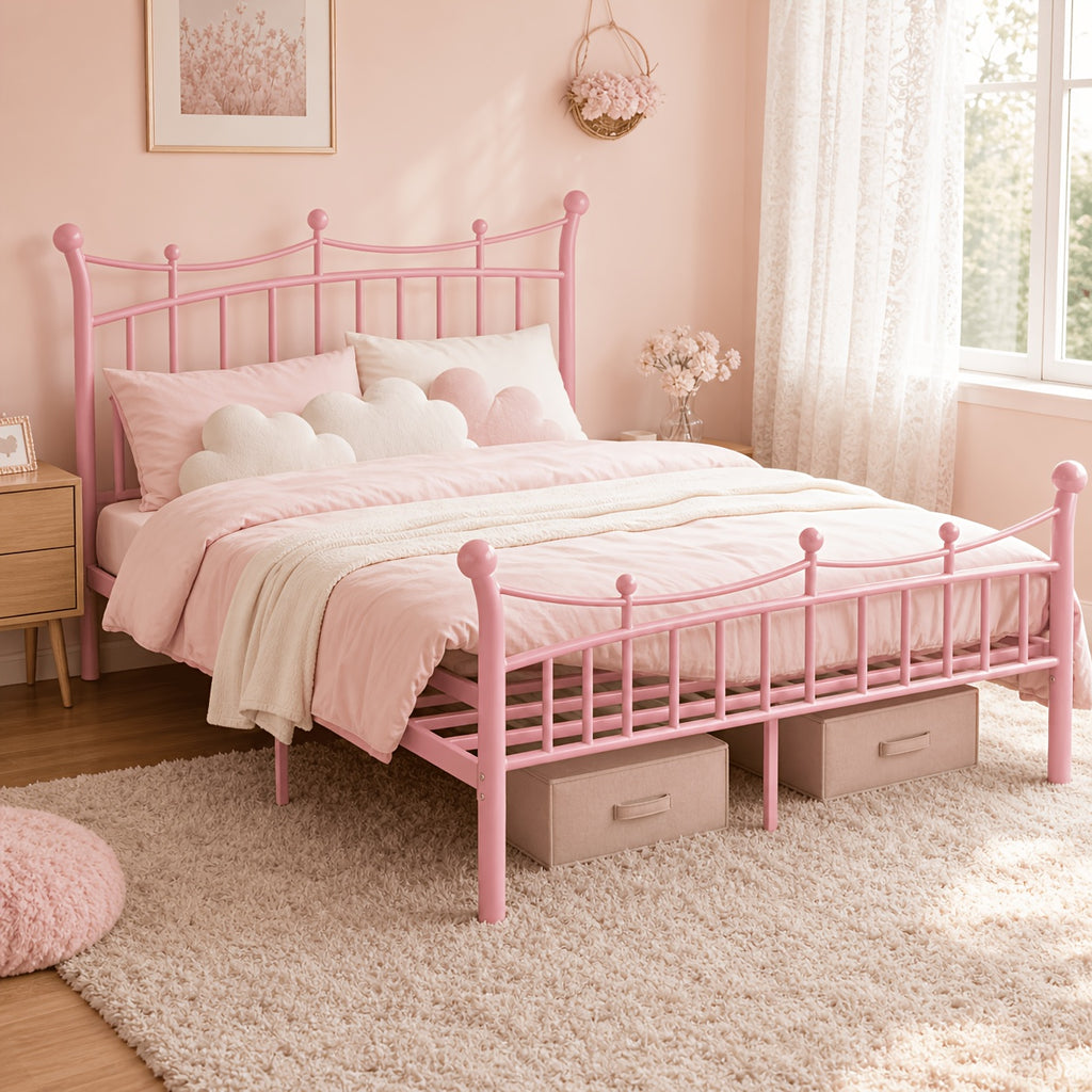 european country style   bed frame retro curved - Temu