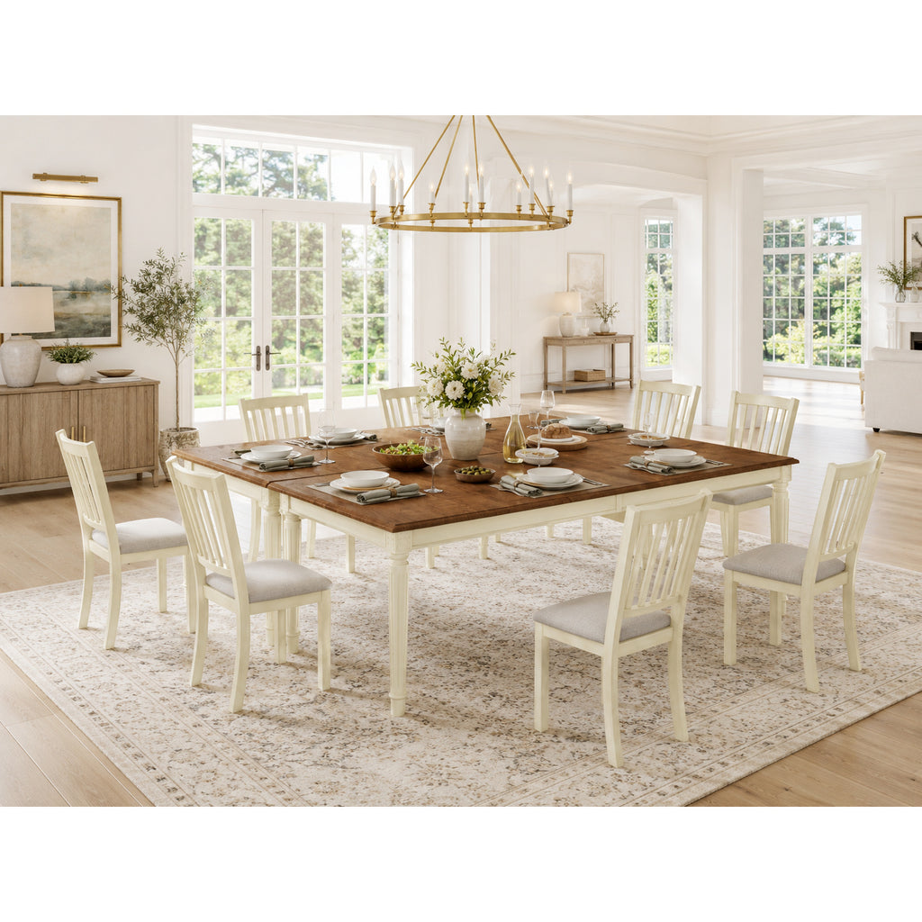 grain farmhouse dining table set soft - Temu