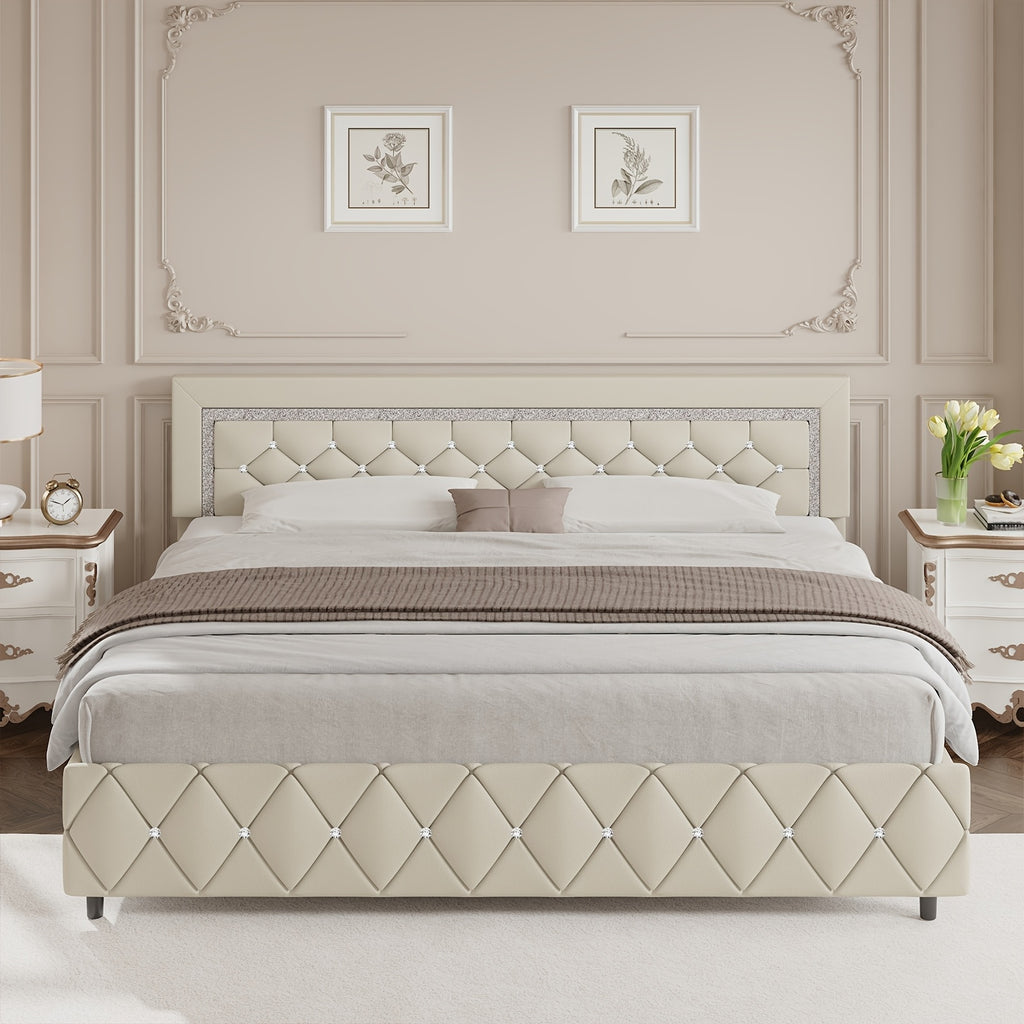 twin full queen king platform bed frame - Temu