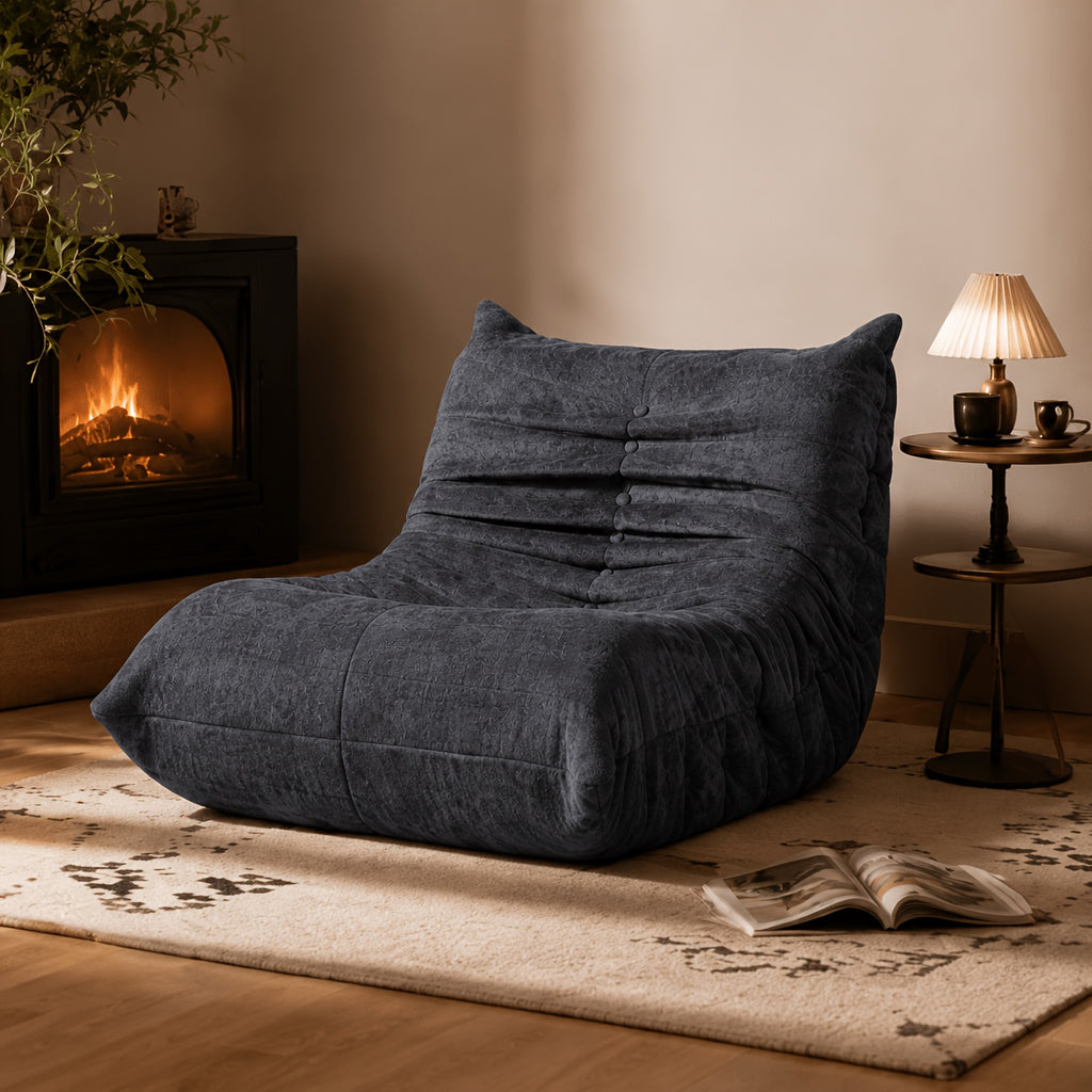 oversized bean bag chair   premium fabric foam filled - Temu
