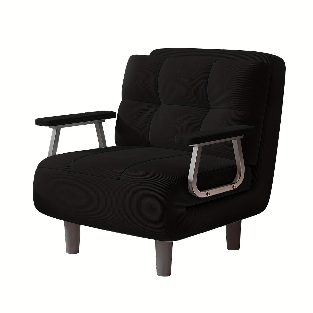 large folding chair bed silvery armrest corduroy sofa 5 - Temu