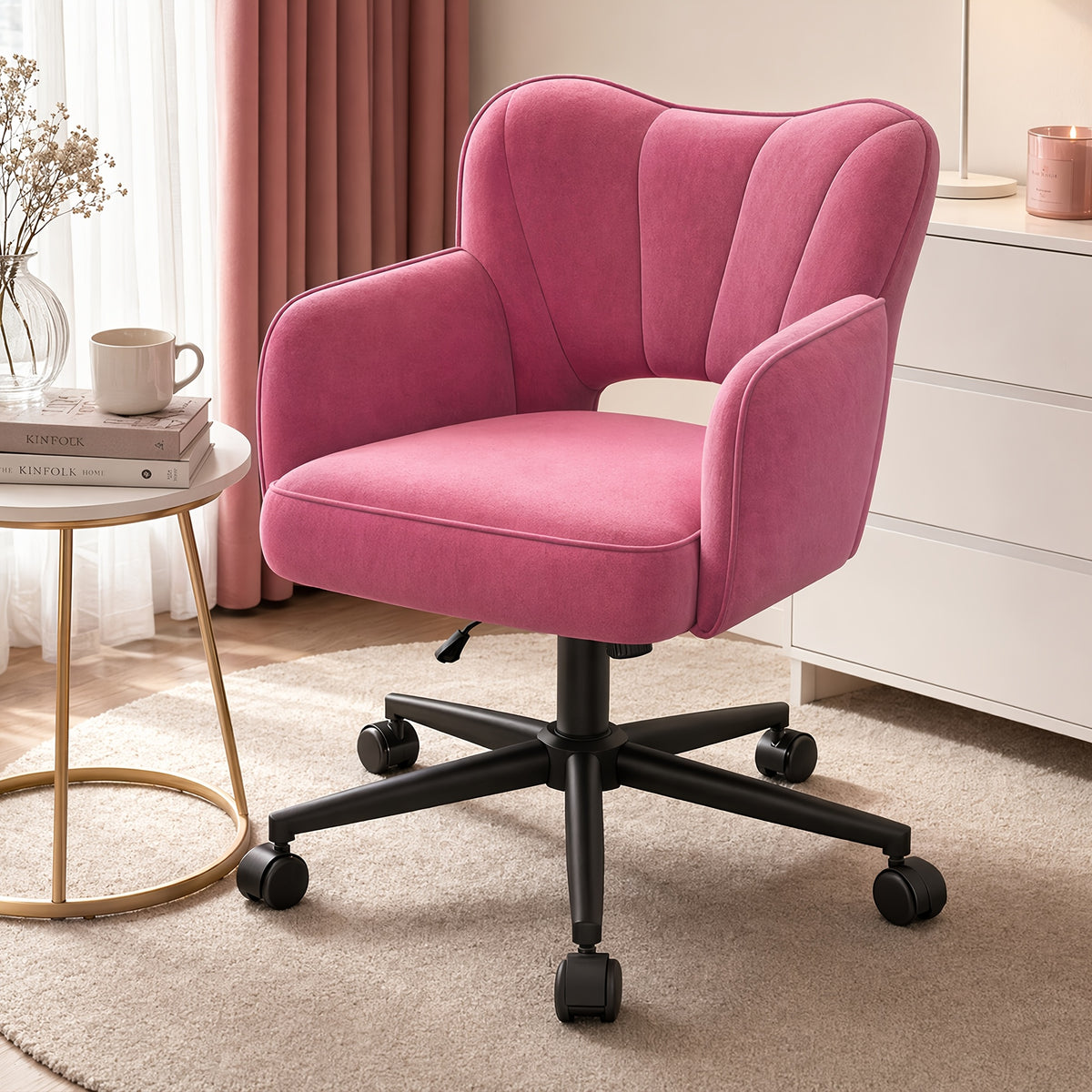comfortable velvet accent chair living room adjustable - Temu