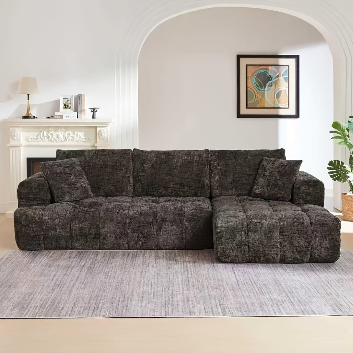 108   sectional sofa couch deep seat modern l - Temu