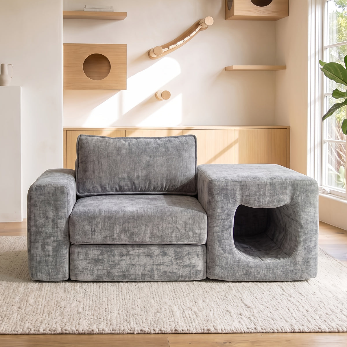 pet friendly chaise lounge chair built in cat house suitable - Temu