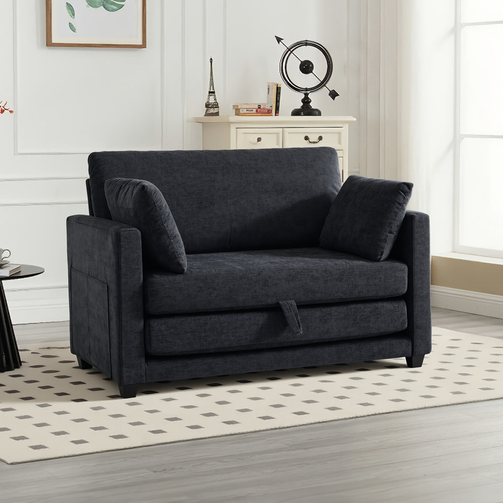 2 in 1 chenille upholstered pull sleeper chair foldable - Temu