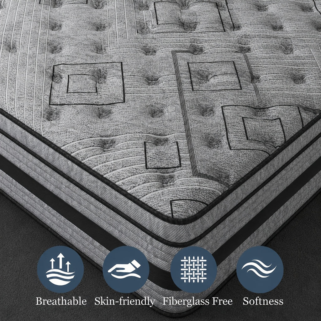12 14 gel memory foam     twin full queen - Temu