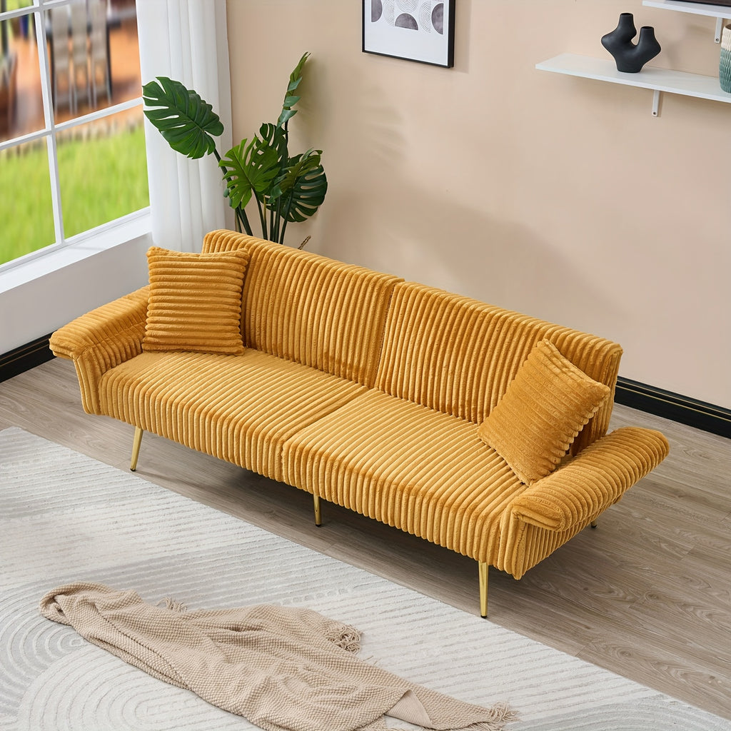 79 inch fleece foldable sofa bed foldable armrests suitable - Temu