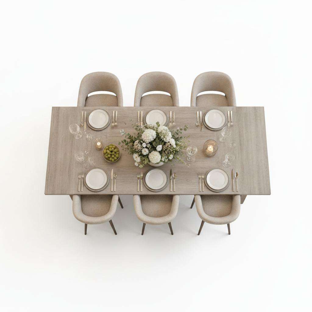 71 inch rectangular wood dining table seats 6 8 1 18 inch - Temu
